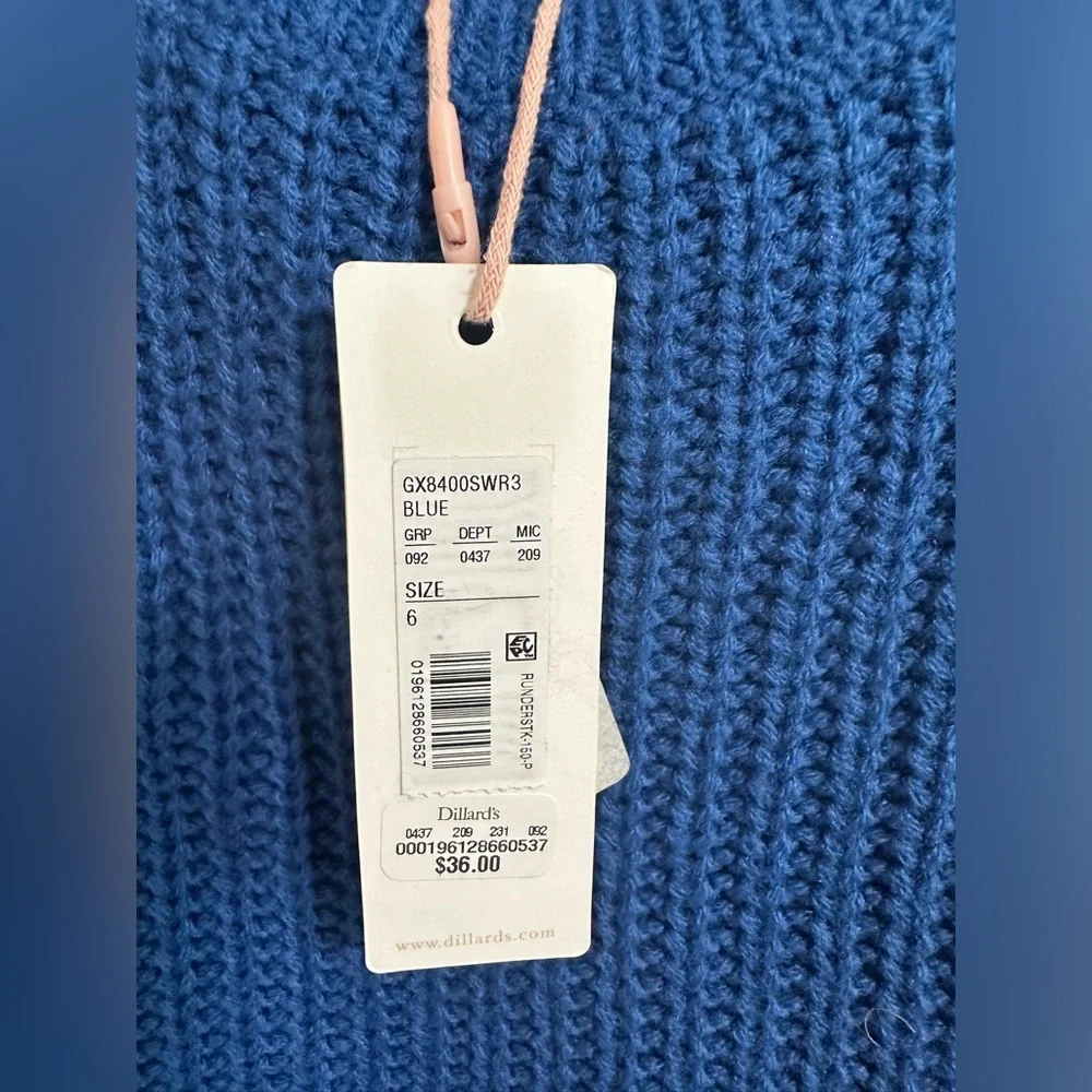 GB Girls Blue Knit Sweater NWT - Picture 4 of 5
